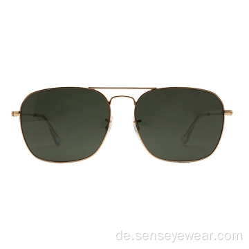 Unisex-Edelstahl-Mens UV400 Gläser-Linsen-Sonnenbrillen